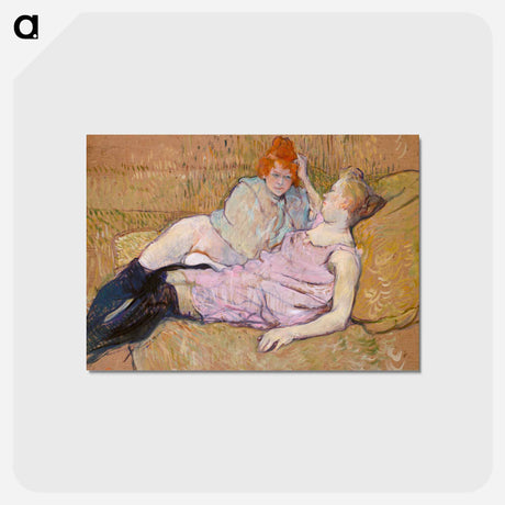 アートポストカード-The Sofa - アンリ ド トゥールーズ ロートレック Postcard.