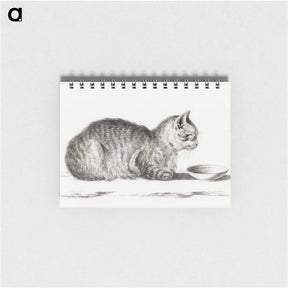 アートメモ帳-Lying cat for a dish - ジャン ベルナール Memo.