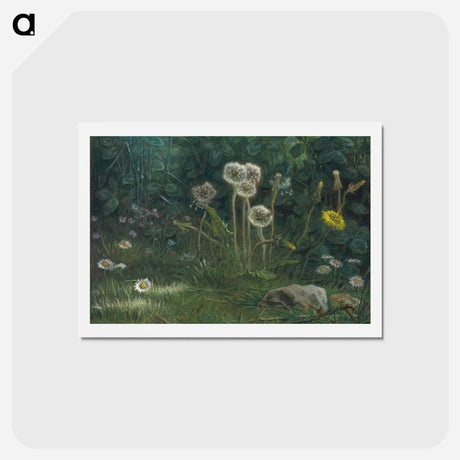 アートポストカード-Dandelions - ジャン フランソワ ミレー Postcard.