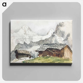 アートパネル-Chalets, Breithorn, Mürren - ジョン シンガー サージェント Canvas.