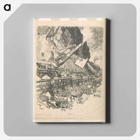 アートパネル-Steam Shovel at Culebra Cut
 - ジョセフ ペネル Canvas.