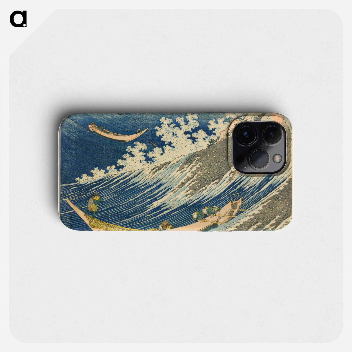 Hokusai's Fishing Boats at Choshi in Shimosa - Katsushika Hokusai Phone Case.