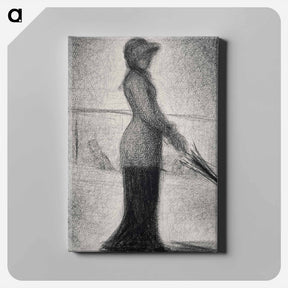 アートパネル-Woman with Parasol
 - バーゼル美術館 Canvas.