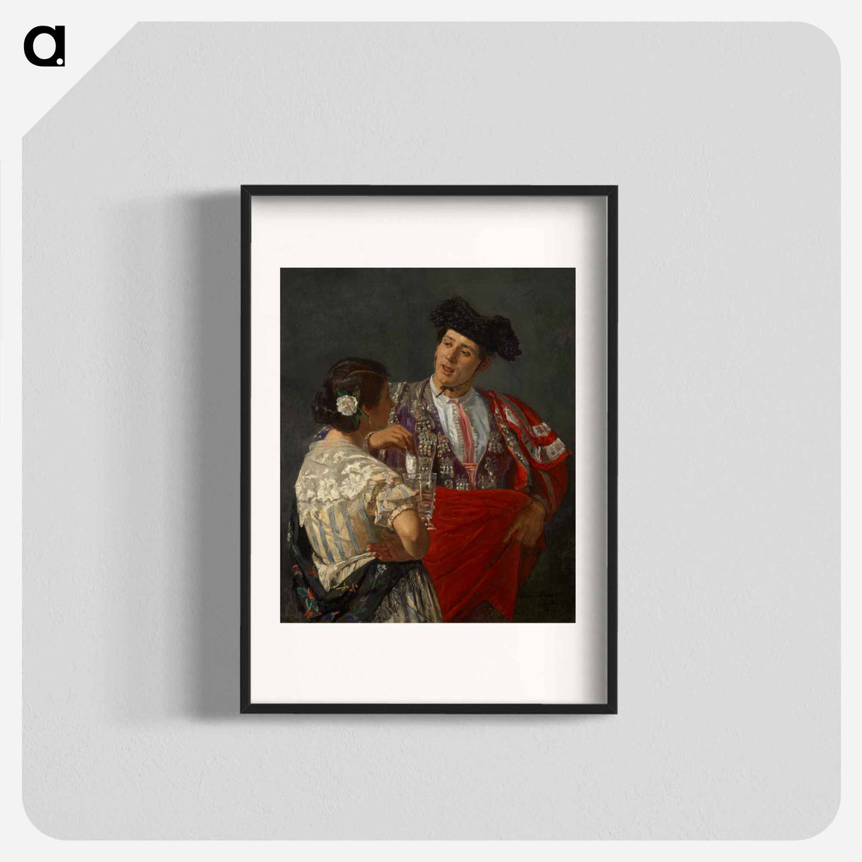 Offering the panal to the bullfighter - Mary Cassatt Poster.