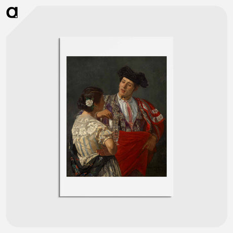 アートポストカード-Offering the panal to the bullfighter - メアリー カサット Postcard.