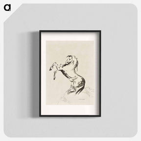 アートポスター-Jumping Horse on Clouds (Pegasus) - オディロン ルドン Poster.