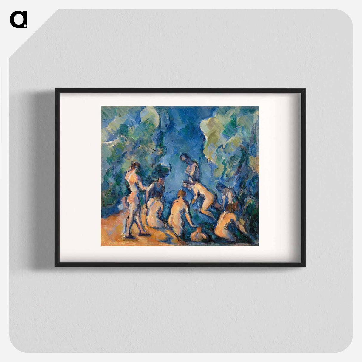 Bathers - Paul Cezanne Poster.