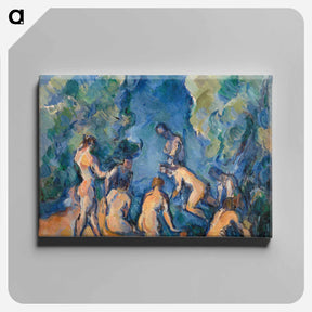 アートパネル-Bathers - ポール セザンヌ Canvas.