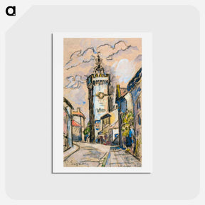 アートポストカード-The bell tower in Viviers - ポール シニャック Postcard.