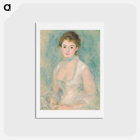 アートポストカード-Madame Henriot - ピエール オーギュスト ルノワール Postcard.