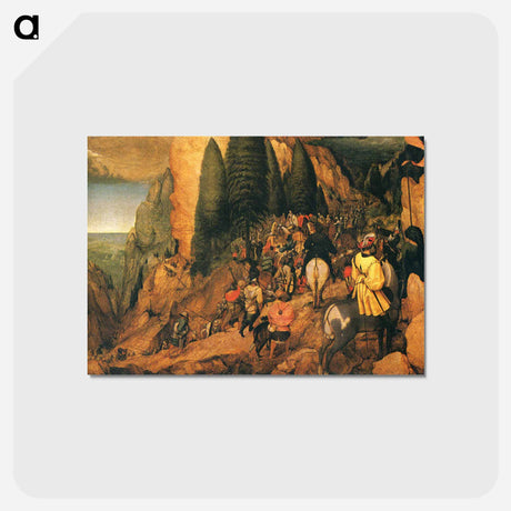 アートポストカード-Conversion of St. Paul - ピーター ブリューゲル Postcard.