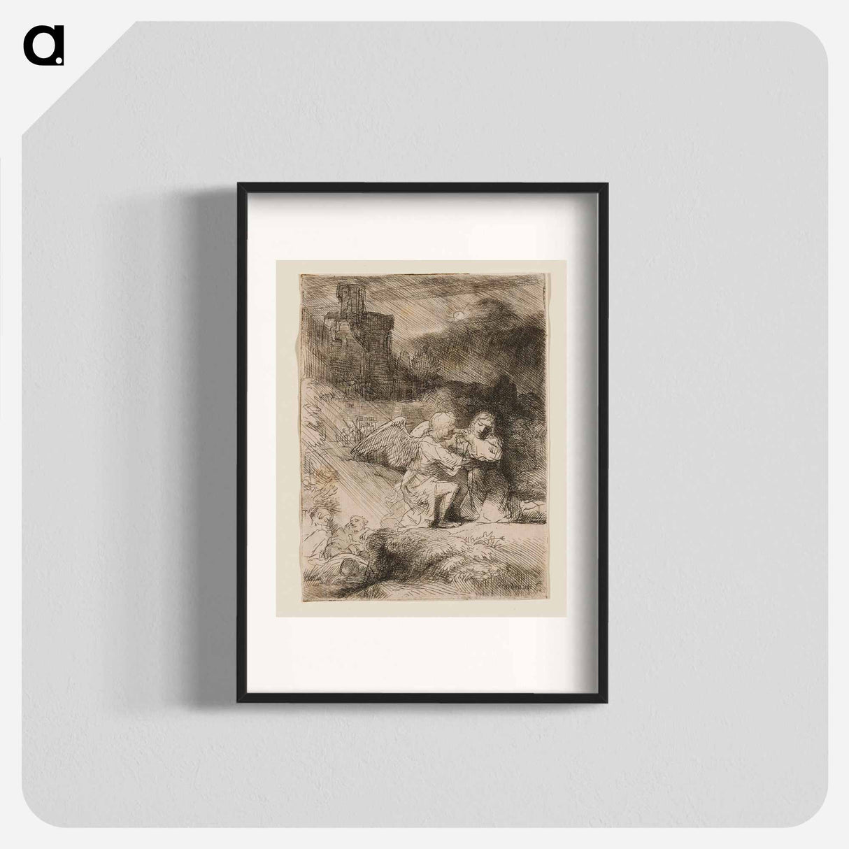 The Agony in the Garden - Rembrandt van Rijn Poster.