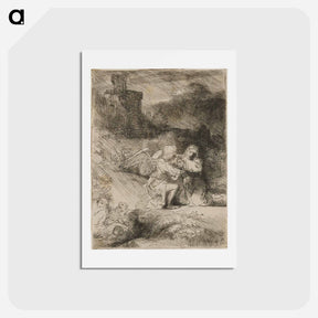 アートポストカード-The Agony in the Garden - レンブラント ファン レイン Postcard.