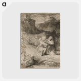 アートポストカード-The Agony in the Garden - レンブラント ファン レイン Postcard.