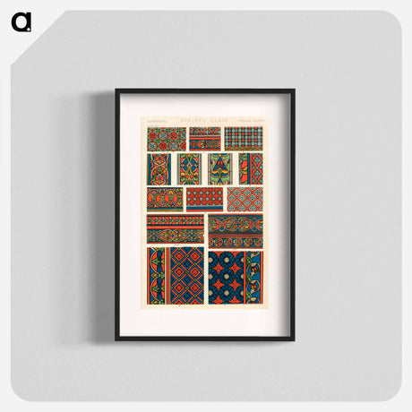 アートポスター-Grammar of Ornament Pattern Illustration
 - 装飾の文法 Poster.