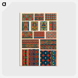 アートポストカード-Grammar of Ornament Pattern Illustration
 - 装飾の文法 Postcard.