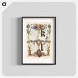 アートポスター-Guide for Constructing the Letters k and l from Mira Calligraphiae Monumenta
 - 書道のお手本 Poster.