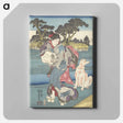 アートパネル-De Toi Tama rivier in de provincie Settsu - 歌川 国芳 Canvas.