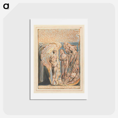 アートポストカード-Jerusalem, Plate 81 - ウィリアム ブレイク Postcard.