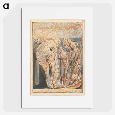 アートポスター-Jerusalem, Plate 81 - ウィリアム ブレイク Poster.