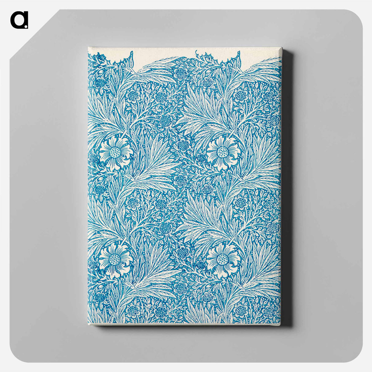 Blue Marigold - William Morris Canvas.