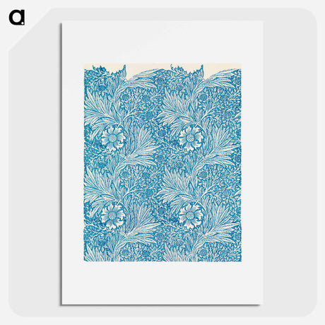 アートポスター-Blue Marigold - ウィリアム モリス Poster.