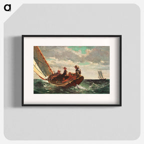 アートポスター-Breezing Up, A Fair Wind - ウィンスロー ホーマー Poster.