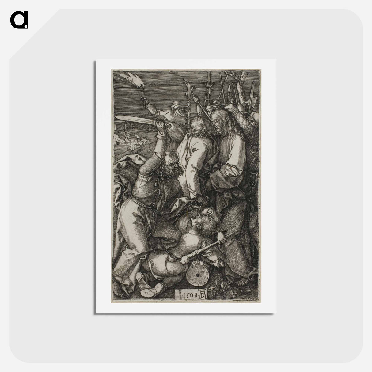 アートポストカード-Betrayal of Christ - アルブレヒト デューラー Postcard.