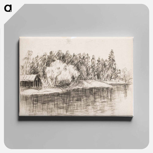 Rantamaisema - アルフレッド ウィリアム フィンチ Canvas.