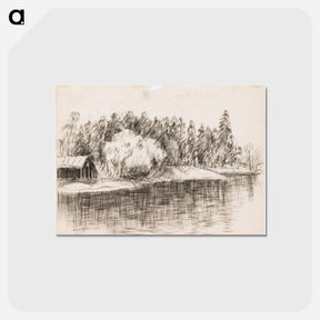 アートポストカード-Rantamaisema - アルフレッド ウィリアム フィンチ Postcard.