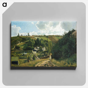 アートパネル-Jalais Hill, Pontoise - カミーユ ピサロ Canvas.