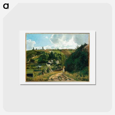 アートポストカード-Jalais Hill, Pontoise - カミーユ ピサロ Postcard.