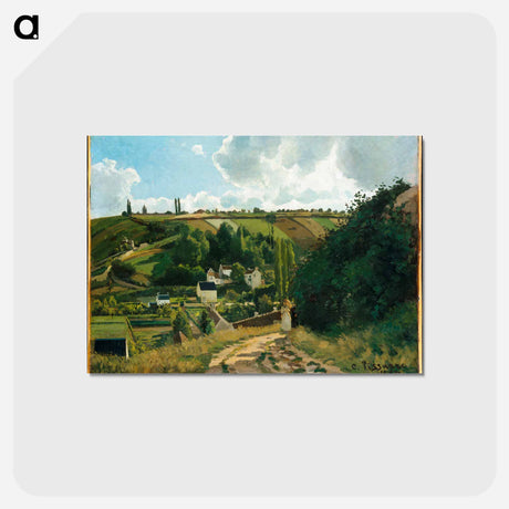 アートポストカード-Jalais Hill, Pontoise - カミーユ ピサロ Postcard.