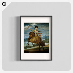 アートポスター-Prince Balthasar Carlos on horseback - ディエゴ ベラスケス Poster.