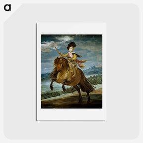 アートポストカード-Prince Balthasar Carlos on horseback - ディエゴ ベラスケス Postcard.