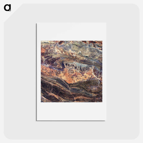 アートポストカード-Missionary Plains Crater
 - 上空からの地球 Postcard.