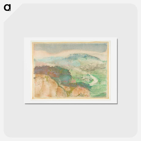 アートポストカード-Landscape - エドガー ドガ Postcard.