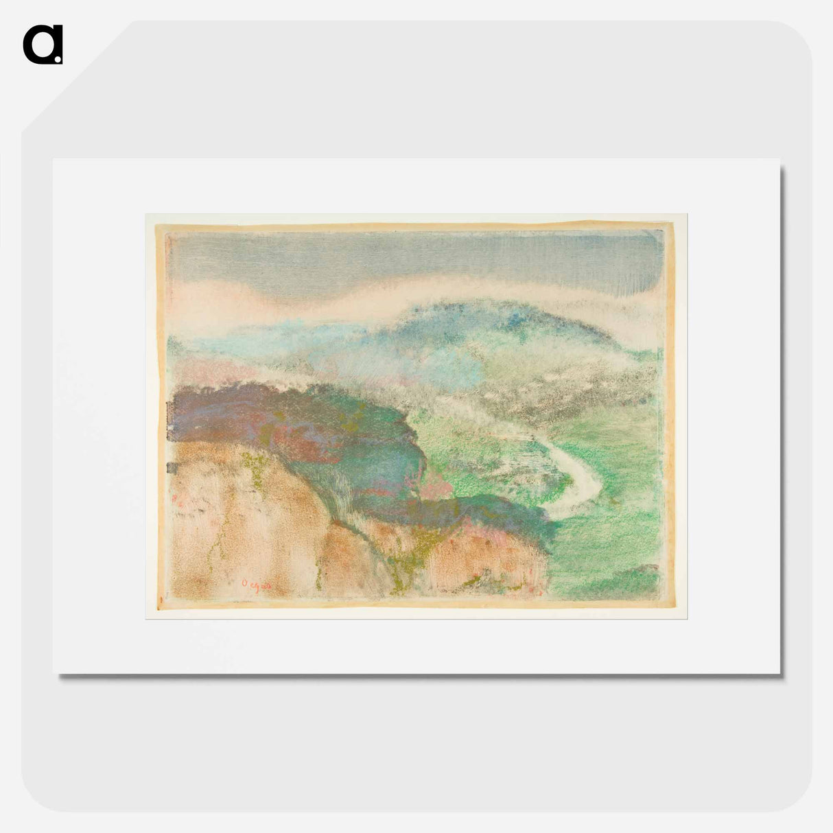 Landscape - Edgar Degas Poster.