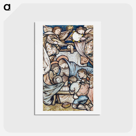 アートポストカード-The Nativity - エドワード バーン ジョーンズ Postcard.