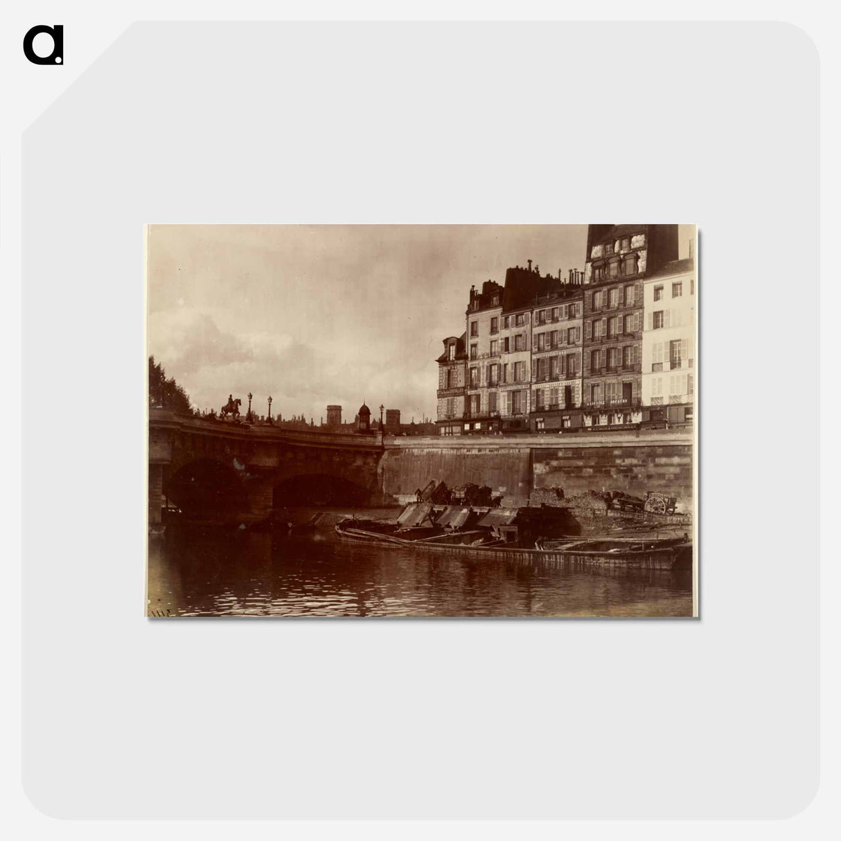 アートポストカード-Coin du Pont Neuf
 - ウジェーヌ アジェ Postcard.