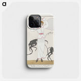 Parisian Costumes, no.21: White drapery robe - Georges Barbier Phone Case.