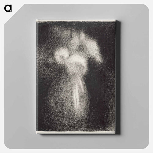 Roses in a Vase - Georges Seurat Canvas.
