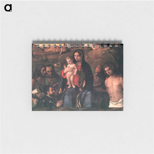 Madonna and Child with Saints and a Donor - ジョヴァンニ ベッリーニ Memo.