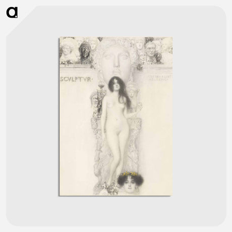 アートポストカード-Sculpture - グスタフ クリムト Postcard.