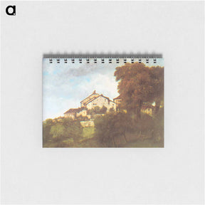 アートメモ帳-The Houses of the Chateau D'Ornans - ギュスターヴ クールベ Memo.