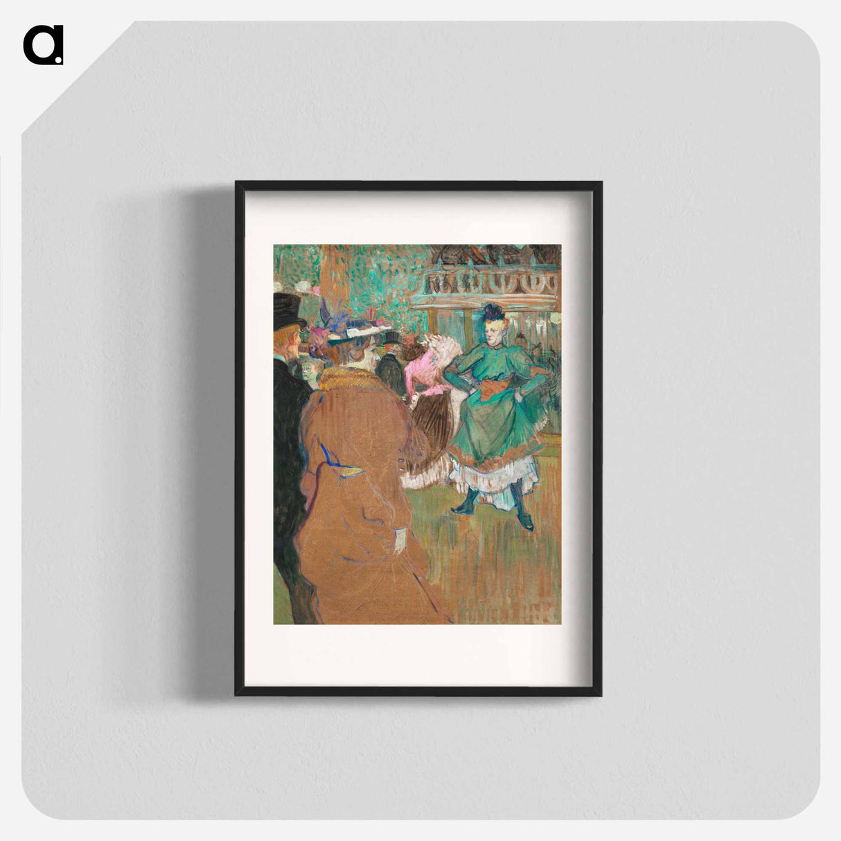 Quadrille at the Moulin Rouge - Henri de Toulouse-Lautrec Poster.