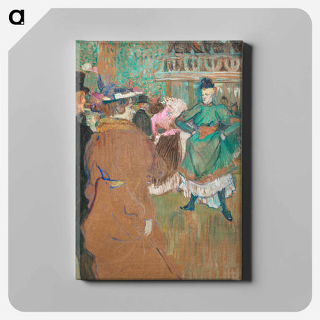 アートパネル-Quadrille at the Moulin Rouge - アンリ ド トゥールーズ ロートレック Canvas.