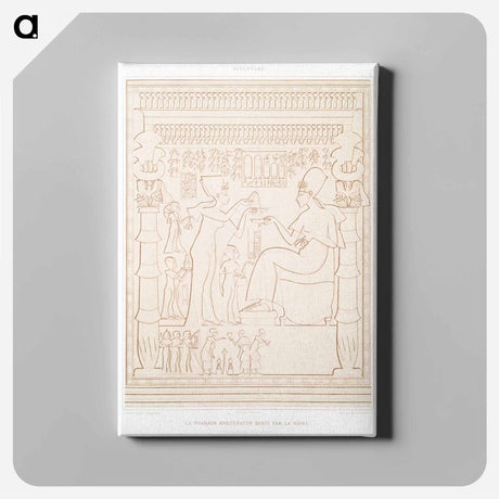 アートパネル-Akhenaten Served by the Queen
 - エジプト美術史 Canvas.