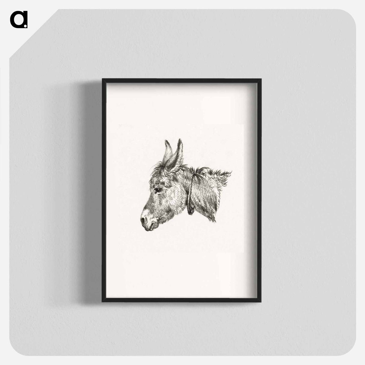 Head of a donkey - Jean Bernard Poster.