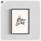 Head of a donkey - Jean Bernard Poster.